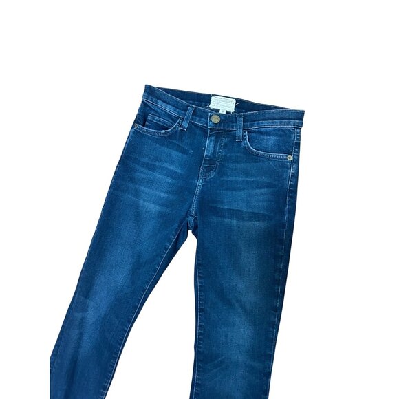 Current/Elliott Womens Mid-Rise Dark Wash The High Waist Skinny Jeans Size 26 / - Picture 2 of 4